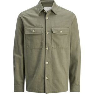 Jack&Jones - Tea Leaf - Overshirt - Groen - Katoen/Linnen