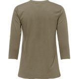 Jacqueline de Yong - Dalila - Top - V-Hals - 3/4 Mouwen - Zwart - 65% Polyester, 35% LENZING™ ECOVERO™ Viscose