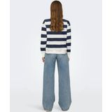 JDY - JDYBOOGIE - Sweatshirt - Cloud Dancer Black Iris Stripes