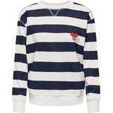 JDY - JDYBOOGIE - Sweatshirt - Cloud Dancer Black Iris Stripes