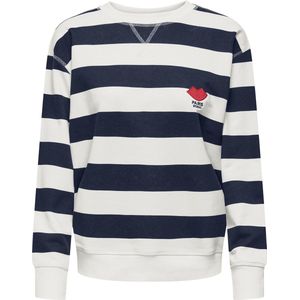 JDY - JDYBOOGIE - Sweatshirt - Cloud Dancer Black Iris Stripes