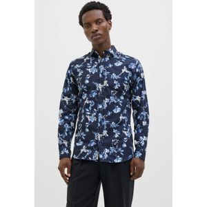 JACK & JONES Heren Jprblamonaco Print L/S Shirt, night sky, L