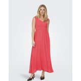 Jurk - Effen - Mouwloos - Ronde Hals - Gladde Stof - Lang