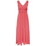 Jurk - Effen - Mouwloos - Ronde Hals - Gladde Stof - Lang