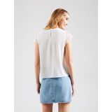 Blouse - Effen - Kant - Normale Pasvorm - Kwartmouw