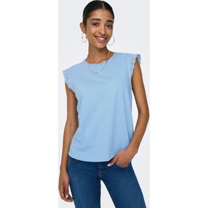 JDY Kurzarmshirt "JDYSALVA LIFE S/L CROCHET TOP JRS"