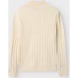 Nlmhabel Ls Half Zip S Knit, antiek wit., 146-152