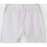 Shorts - Lichtblauw - Geweven Stof - Verstelbare Taille