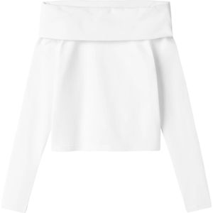 Top - Off-Shoulder - Lange Mouwen - Kort - Jersey - Slim Fit
