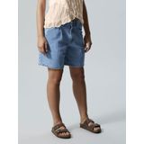 Jeans - Blauw Denim - Loosefit - Knoopsluiting - Kort/Mini