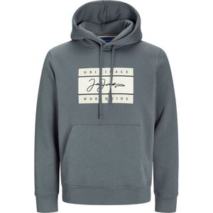 JACK&JONES PLUS JORFREDERIKSBERG BOX SCRIPT SWEAT PLS Heren Trui - Stormy Weather