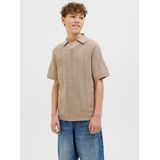 JACK & JONES JUNIOR - Poloshirt - Lichtbruin - Katoen/Polyester