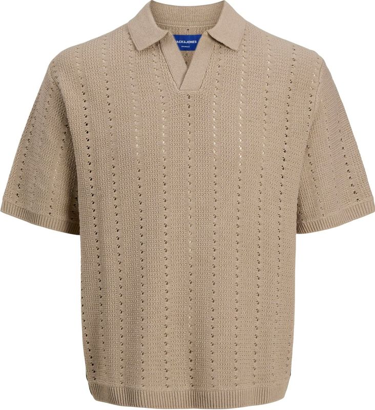 JACK & JONES JUNIOR - Poloshirt - Lichtbruin - Katoen/Polyester