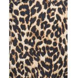 KIDS ONLY GIRL off shoulder top met panterprint zwart/beige