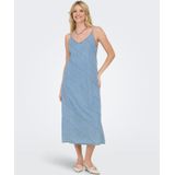 Jurk - V-Hals - Mouwloos - Smalle Bandjes - Loose Fit - Lang