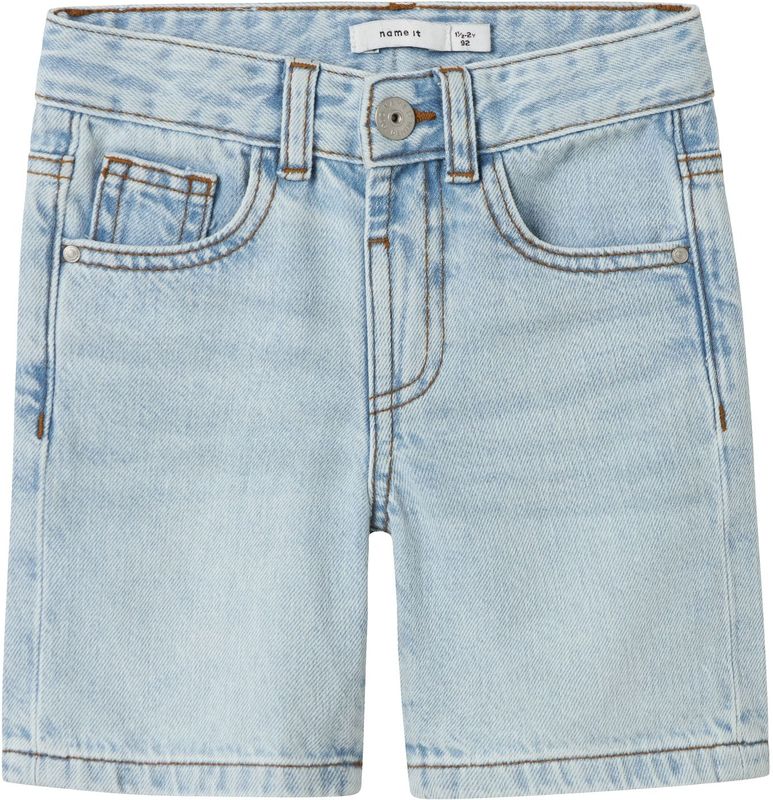 Denim - Bermuda Short - Denim - Loose Fit - Verstelbare Taille - Zakken