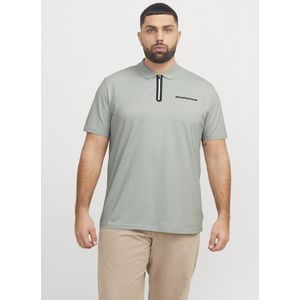 Jack&Jones - Aqua Gray - Poloshirt - Grijs - Katoen/Polyester/Elastaan