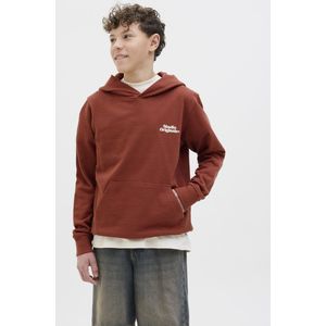 JACK & JONES - Hoodie - Groen - Geborsteld Stof