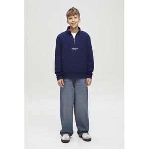 JACK & JONES JUNIOR - Sweater - Jongens - Halve Rits - Comfortabele Pasvorm