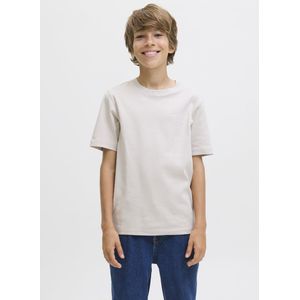 Jack & Jones - Jprblachad Branding Ss Crew N Tee - Zilver - Katoen