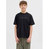 JACK & JONES Junior - T-shirt - Blauw - Gekamd Jersey - Korte Mouwen