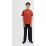 Jack & Jones Junior - T-shirt - Oranjerood - Korte Mouwen