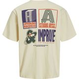 JACK & JONES JUNIOR - T-shirt - Ecru - Katoen - Korte Mouwen