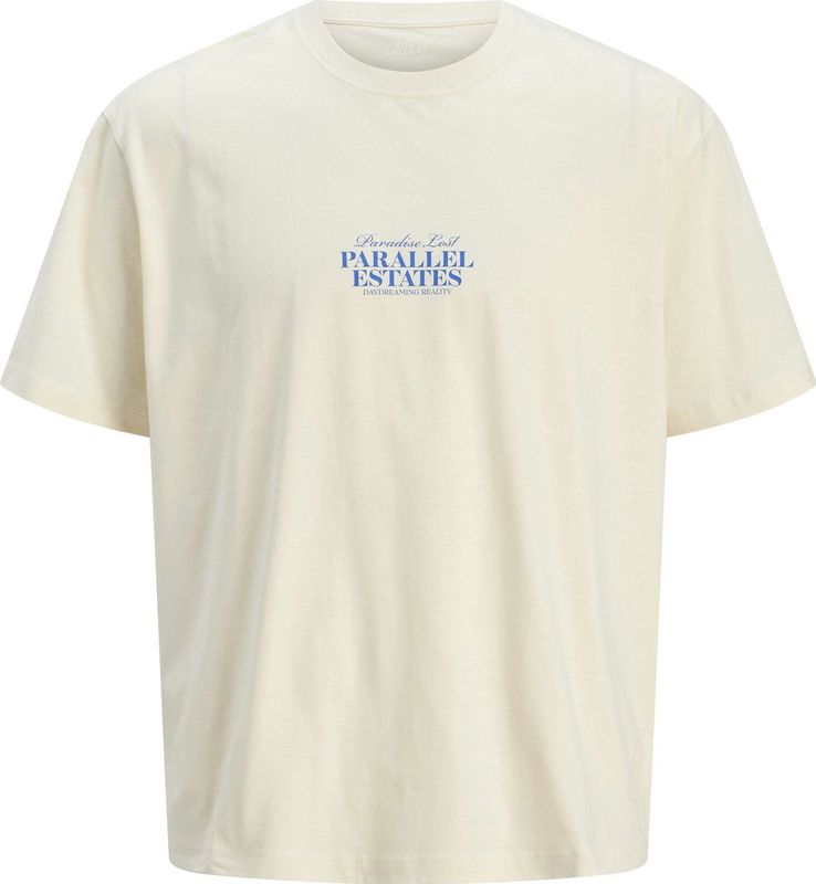 JACK & JONES JUNIOR - T-shirt - Offwhite - 100% Katoen