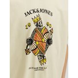 JACK & JONES - T-shirt - Blauw - Katoen - Relaxed Fit