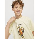 JACK & JONES - T-shirt - Blauw - Katoen - Relaxed Fit