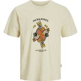 JACK & JONES - T-shirt - Blauw - Katoen - Relaxed Fit