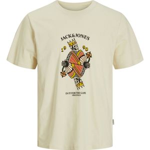 JACK & JONES - T-shirt - Blauw - Katoen - Relaxed Fit