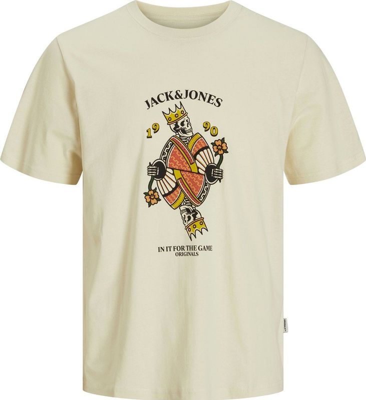 JACK & JONES - T-shirt - Blauw - Katoen - Relaxed Fit