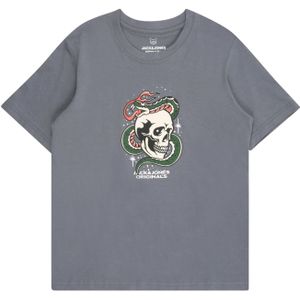 JACK & JONES Junior - T-shirt - Blauw - Katoen - Relaxed Fit