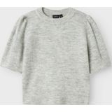 LMTD T-Shirt - Gebreid - NlfLodet - Light Grey Melange - LMTD - 7-8 jaar (122-128) - T-Shirts
