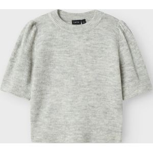 LMTD T-Shirt - Gebreid - NlfLodet - Light Grey Melange - LMTD - 7-8 jaar (122-128) - T-Shirts
