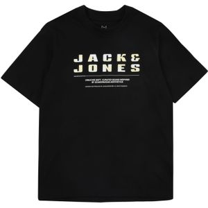 JACK&JONES - JCORECHARGE FRONT BRANDING TEE - T-shirt - Groen - Katoen