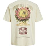 JACK & JONES JUNIOR - JORRETIRO BACK - T-shirt - Ecru