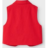 Name It - NkfFalinnen - Vest - Chinees Rood - 100% Katoen
