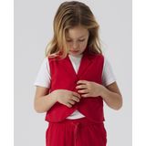 Name It - NkfFalinnen - Vest - Chinees Rood - 100% Katoen