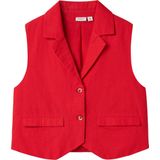 Name It - NkfFalinnen - Vest - Chinees Rood - 100% Katoen