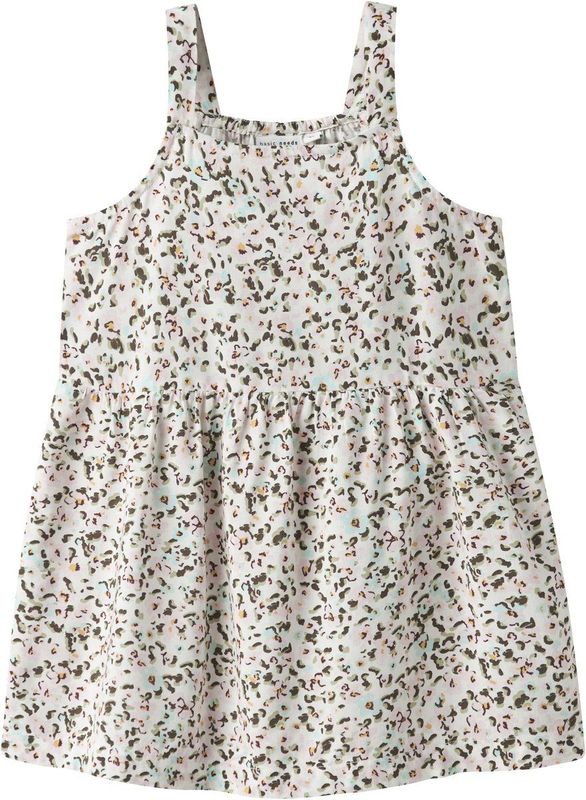 Jerseyjurk - Mouwloos - All-over Print - Kort - Vierkante Hals