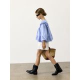 Smock - Overhemd - Wit - Geweven Stof - Ruches en Kantdetail