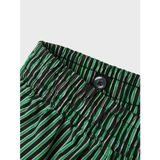 Broek met Wijde Pijpen - Enkellengte - High Waist - Zakken - Herhaling van de Print