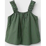 Top - Regular Fit - Mouwloos - Met Schouderbandjes - Ronde Hals - Ruches