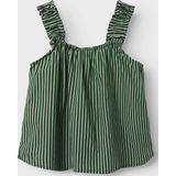 Top - Regular Fit - Mouwloos - Met Schouderbandjes - Ronde Hals - Ruches