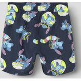 NAME IT - NMMMIC STITCH LONG SWIMSHORTS WDI - Jongens - Zwemshorts - Blauw - Geweven Stof