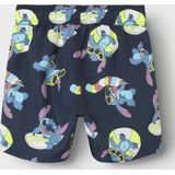 NAME IT - NMMMIC STITCH LONG SWIMSHORTS WDI - Jongens - Zwemshorts - Blauw - Geweven Stof