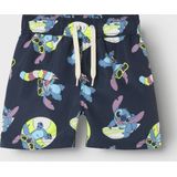 NAME IT - NMMMIC STITCH LONG SWIMSHORTS WDI - Jongens - Zwemshorts - Blauw - Geweven Stof