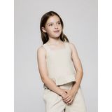 Top - Geweven Stof - Zwart - Mouwloos - Ruches